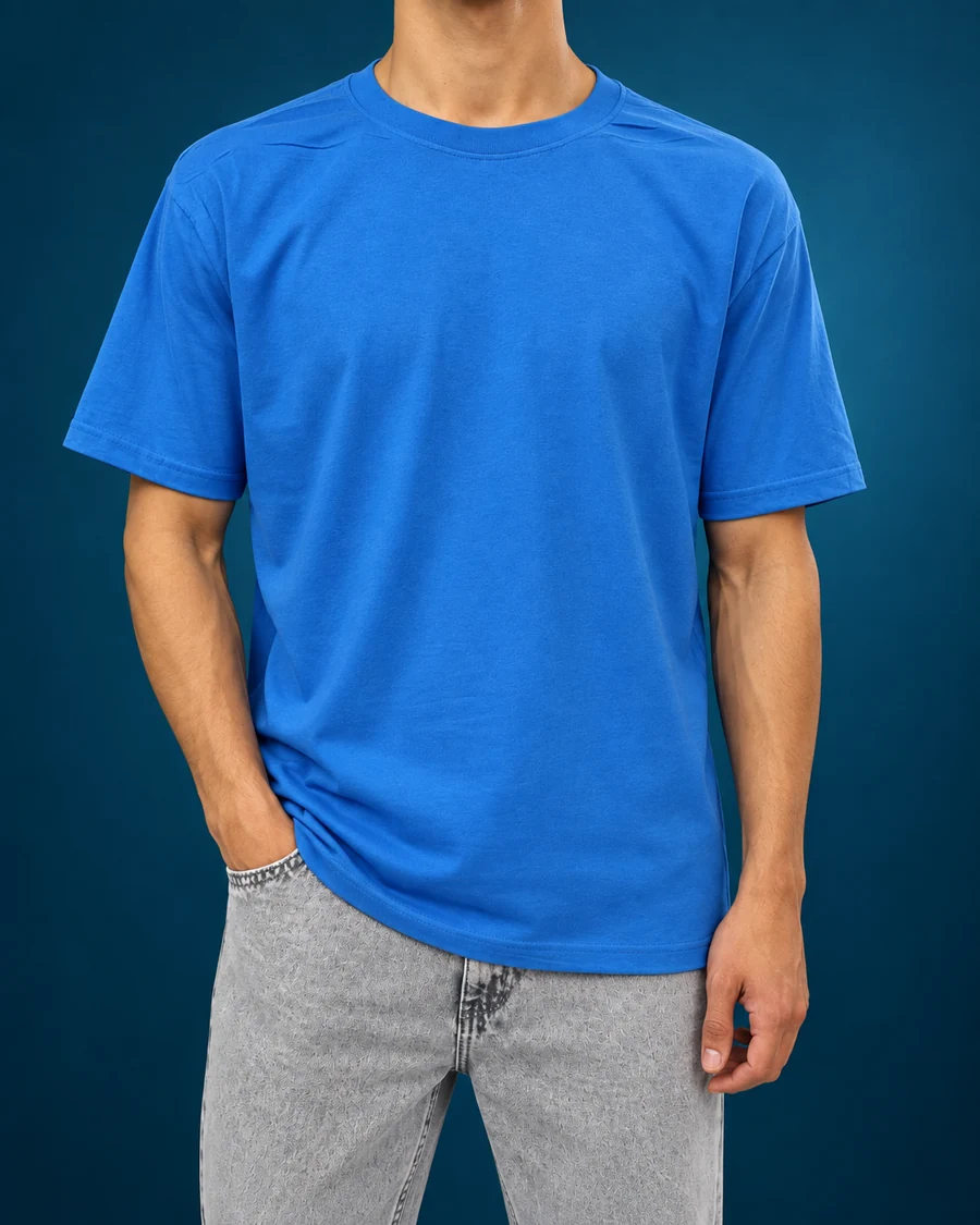 Camiseta azul royal — Frente · foto 04