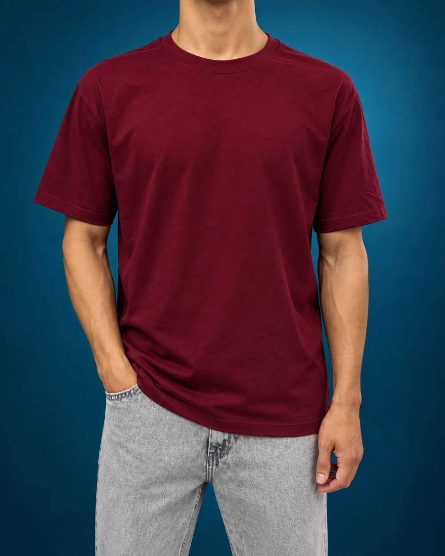 Camiseta vinho — Frente · foto 10
